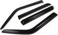 4Pcs Tape-On Window Visor Compatible with 2007 2008 2009 2010 2011 Jeep Patriot 2007-2011, Deflector Rain Guard, Acrylic Black