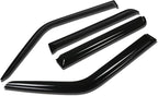 4Pcs Tape-On Window Visor Compatible with 2007 2008 2009 2010 2011 Jeep Patriot 2007-2011, Deflector Rain Guard, Acrylic Black