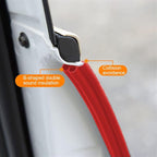 Car Door Rubber Seal Strip, 32.8Ft Self Adhesive Weather Stripping Automotive Edge Trim, Weatherstrip Soundproof Vehicle Tailgate Window Sealing Cover, Universal for SUV RV Truck (Red)