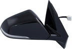 Driver & Passenger Side Power Heated Mirror Set Paint to Match Gloss Black with Turn Signal Blind Spot Compatible with 2015-2017 Hyundai Sonata HY1320228 HY1321228