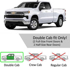 Rain Guards for 2019-2026 Chevy Silverado/GMC Sierra 1500 Double/Extended Cab, 2020-2026 Silverado/Sierra 2500HD 3500HD Out-Channel Window Visor Shields Vent Deflector Shade Wind Dark Smoke, 4PCS