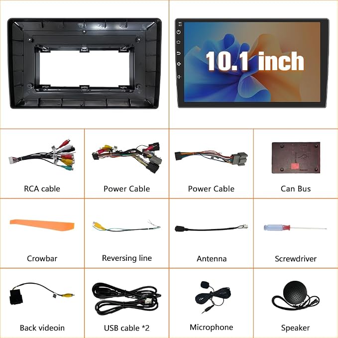 Car Radio Stereo for Chevy Chevrolet Silverado 2007 2008 2009 2010 2011 2012 2013 GMC Sierra Yukon with 5GHz WiFi CarPlay Android Auto Bluetooth Backup Camera【4Core 64GB ROM 】