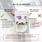 Door Edge Paint Protection Film, Car Door Handle Cup, Scotch Guard, Mini Knife, Squeege Cloth PPF Precut, Universal Fit, Protector, SelfHealing Scratch (Door Edge/Clear/4-Doors)