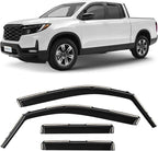 in-Channel Incredibly Durable Rain Guards for Honda Ridgeline 2017-2026, Original Window Deflectors, Vent Window Visors, Vent Deflector, 4 pcs. - 617499