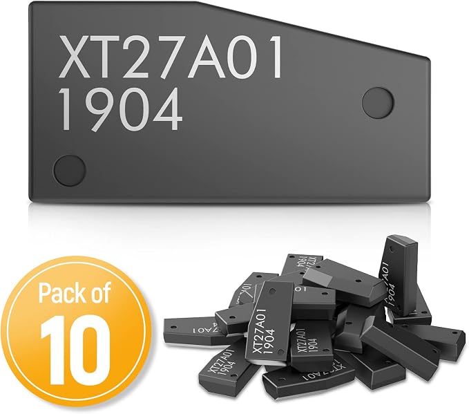 Super Chip, VVDI Super Transponder Chip, XT27A01 XT27A66 Transponder for ID46/40/43/4D/8C/8A/T3/47(Pack of 10)
