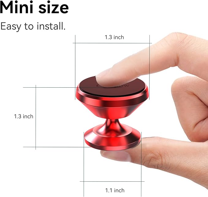 【2 Packs Magnetic Phone Holder for Car【Strong Magnet】 Phone Holders for Your Car Phone Holder Mount【4 Metal Plate】 Universal Car Accessories for Women Men for iPhone Samsung Speakerphones