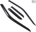 Outside Mount Window Vent Visors Rain Guards Compatible with Ford F-150 SuperCab 2015-2016 | Side Window Wind Deflectors Rain Shields | Smoke Tinted, 4 Pcs Set, DGWV-793