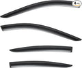 4Pcs Set Tape-On Rain Guards Window Visors for Acura TL Sedan 2009-2014 Window Deflectors Black