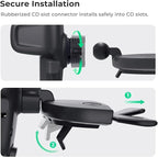 Easy One Touch Signature CD Slot Mount - Universal Car Phone Holder for iPhone, Google, Samsung, Moto, LG, and all other Smartphones