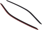 Outside Mount Window Vent Visors Rain Guards Compatible with Chevrolet Camaro 2010-2016 | Side Window Wind Deflectors Rain Shields | Smoke Tinted, 2 Pcs Set, DGWV-033