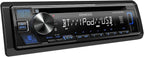 Kenwood KDC-BT278U 1 Line Text Display CD Receiver with Bluetooth (Renewed)