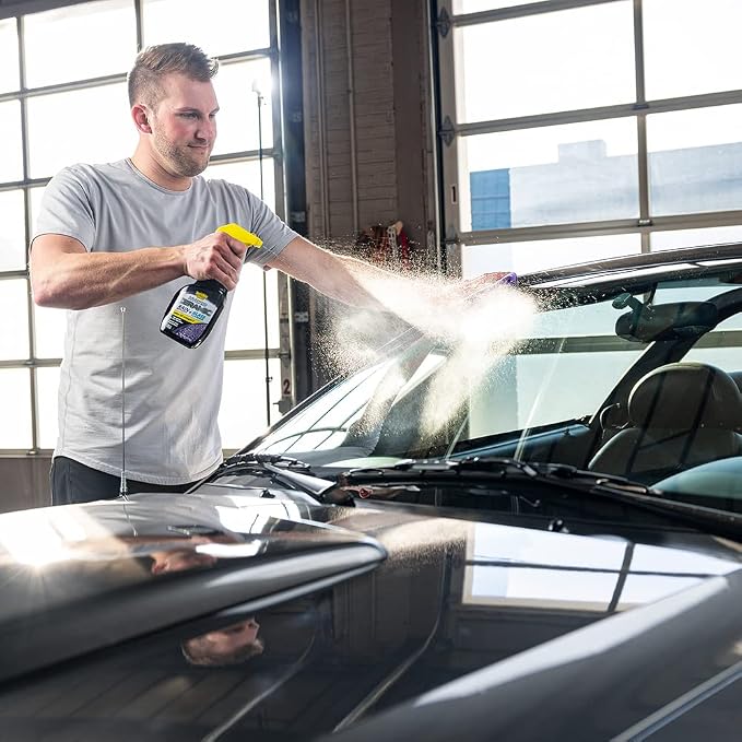 92183-4PK Hybrid Ceramic Rain Repellent and Glass Cleaner – Cleans & Protects Car Windows and Windshields with Long-Lasting Water-Repellent Si02 Technology – 16 fl oz (Pack of 4)