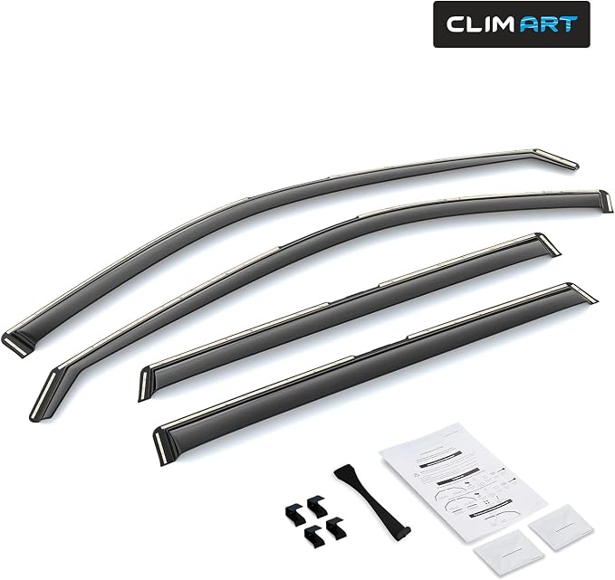 in-Channel Incredibly Durable Rain Guards for Honda CR-V (CRV) 2023-2026, Original Window Deflectors, Vent Window Visors, Vent Deflector, 4 pcs. - 623100