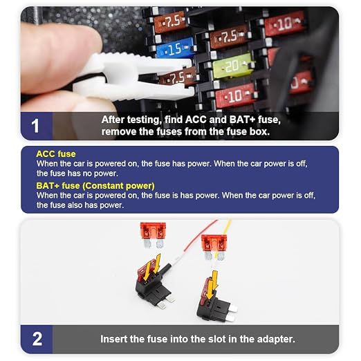 Fuse Box Cable Hardwire Kit, 4 in 1 ATO (Regular), Mini, Micro, Low-Profile Mini, 2Pcs Each
