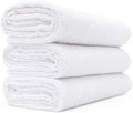 Sport & Workout Towel - Gym, Exercise, Fitness, Yoga, Sport, Ultra Soft, Super Absorbent, Fast Drying Premium Microfiber, 320gsm, 16in x 27in, White (3-Pack)