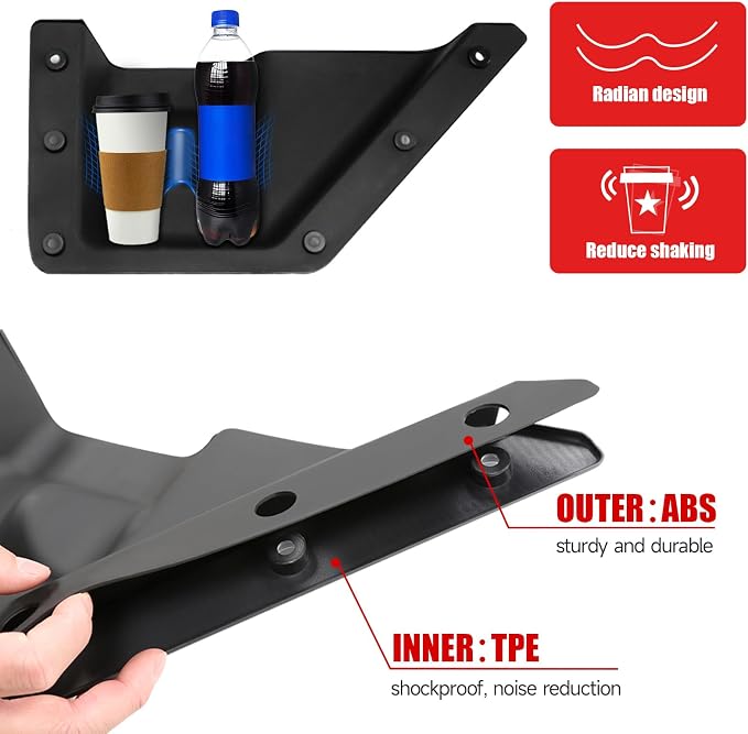 Front Door Pocket and Inner Door Handle Storage Organizer for Ford Bronco Accessories 2/4-Door 2026 2021-2025