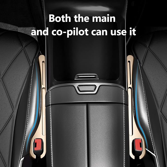 2PCS Car Seat Gap Filler Organizer,Upgrade Car Side Seat Gap Filler with Phone Holder,Multifunctional Car Seat Filler Gap Space Prevents Things Dropping for Cars,SUVs (Beige)
