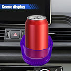 YoRise Car Air Vent Cup Holder, Multifunctional Auto Drink Holder Expander with Mounting Clips, Universal Vehicle Bottle Organizer for Most Cars with Horizontal Blade Vents (Purple)