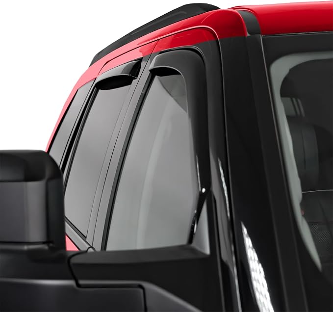 Voron Glass in-Channel Extra Durable Rain Guards for Toyota Sequoia 2023-2026, Window Deflectors, Vent Window Visors, 4 Pieces - 200837