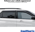 GrandWheel Window Deflectors Smoke Tinted Tape-On Side Window Vent Visor Deflectors Rain Guards Compatible with Escape 2020-2026 - 6pcs. GW0242