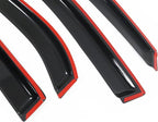 Fit 2010-2017 Chevy Equinox Slim Style Acrylic Smoke Tinted Window Visors |, Dark Smoke, Improve Circulation, Impact Resistant, Waterproof, Anti Fog, Wind Sun Rain Vent Guards, 4PCS