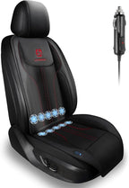 Cooling Car Seat Cushion Front Seat,12V&24V Cooling Seat Cover for Cars with 10 Fans,Cooled Seat Cover for Car SUV Truck Universal Fit (Black)
