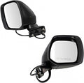 Driver & Passenger Side Power Heated Mirrors Paint to Match Without Blind Spot Compatible with 2011-2017 Nissan Quest NI1320280 NI1321280