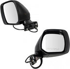 Driver & Passenger Side Power Heated Mirrors Paint to Match Without Blind Spot Compatible with 2011-2017 Nissan Quest NI1320280 NI1321280