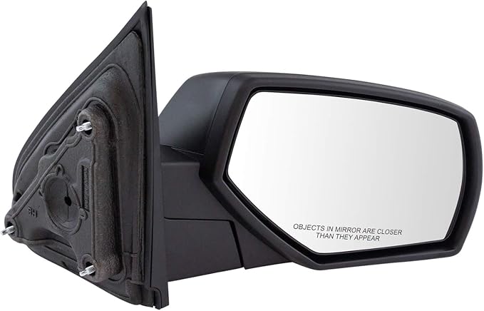 Right Mirror Manual, with Textured Black Cover Passenger Side Compatible with 14-19 Chevrolet GMC GM1321480