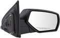 Right Mirror Manual, with Textured Black Cover Passenger Side Compatible with 14-19 Chevrolet GMC GM1321480