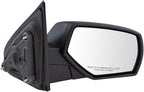 Right Mirror Manual, with Textured Black Cover Passenger Side Compatible with 14-19 Chevrolet GMC GM1321480