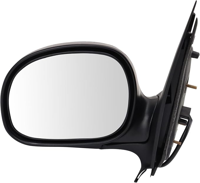 2 Piece Driver and Passenger Side Mirror Assembly Set Manual Folding Electric Adjustment Non-Heated No Memory Chrome Compatible with 1998-2002 Ford Expedition Lincoln Navigator