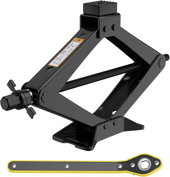 Scissor Jack for Car 3 Ton 6614 LBS, Spare Tire Changing Kit,Portable Tire Jack,Lifting Jack for Car/SUV/MPV