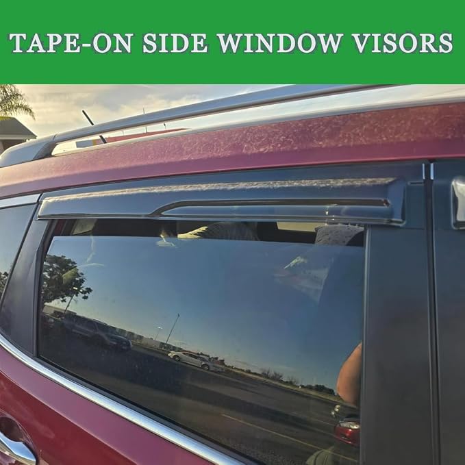 Window Visors Rain Guards for Honda CRV 2017-2022 Side Car Window Deflectors Vent Visor Sun Shade SUV Accessories 4PC Smoke Tinted