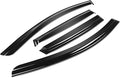 Window Visors Compatible with 2015-2023 Nissan Murano, 4Pcs Front & Rear Tape-On Window Vent Visor Deflectors Rain Guard, Glossy Dark Smoke