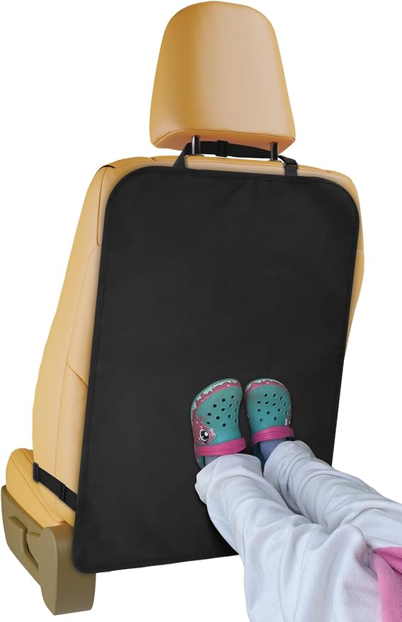 Heavy Duty Kick Mats Back Seat Protectors for Kids, X-Large Durable Car Back Seat Cover, Waterproof Sag Proof Kick Mats Back Seat Protector for Vehicles Protect from Dirt, Mud & Scratches, X-Large