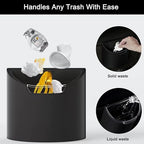 Car Trash Can, Leakproof Car Garbage Ca with Removable Waterproof Liner, Small Trash Container for Car Door, Seat Back, Console, Compact Vehicle Organizer for SUV Truck Home Office (Mocha Brown)