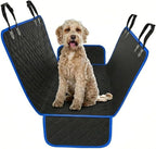 Blue Standard Dog Car Hammock Back Seat Cover, Waterproof Backseat Cover Protector for Truck Bench Rear of Sedans or SUVs, Essential Pet Supplies Vacuum or Wipe Clean, Machine Washable