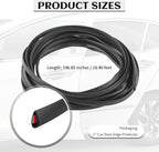 16.4Ft Car Door Edge Guards,Anti-Collision Car Door Protector Edge Guards Strip Avoid Scratche/Dust/Protect Interior,Universal Cars Doors Trim Protector for Doors/Hood/Trunk