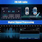 4Core Car Radio Stereo for Chevy Silverado GMC Sierra 2007-2013, Android 13 with CarPlay Android Auto Bluetooth GPS Navigation 5GHz WiFi with Backup Camera