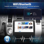 4Core Car Radio Stereo for Toyota Prius 2003-2009 with Android 13 Wireless CarPlay Android Auto Bluetooth GPS Navigation AHD Backup Camera