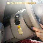 Upright Car Chapstick Holder, Bling Insulating Lip Balm Holder,Rhinestone Car Accessories for Women Interior,Suitable for Most Vehicles. (Yellow)