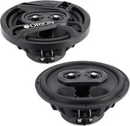ORION Cobalt Series CB653 6.5” 3-Way Coaxial Car Speakers, 240W, 4 Ohms, Full Range, Enhanced Bass, Polypropylene Cone & Butyl Rubber Surround, Easy Install (Pair)