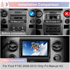 Car Stereo Upgrade for Ford F150 2009-2012 | Android 13 | 9" Touchscreen | 2GB+64GB | CarPlay Android Auto | Bluetooth WiFi | SWC | FM AM | Manuel AC