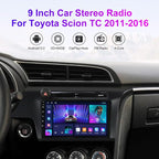 Car Radio for Scion tC 2011 2012 2013 2014 2015 2016 2GB RAM 64GB ROM, 9 Inch Touchscreen Stereo Head Unit Wireless Car-Play Android Auto Blue-Tooth GPS Navi WiFi FM SWC RDS Blue-Tooth WiFi | 9 Inch Stereo Wireless Car-Play Android Auto Blue-To...