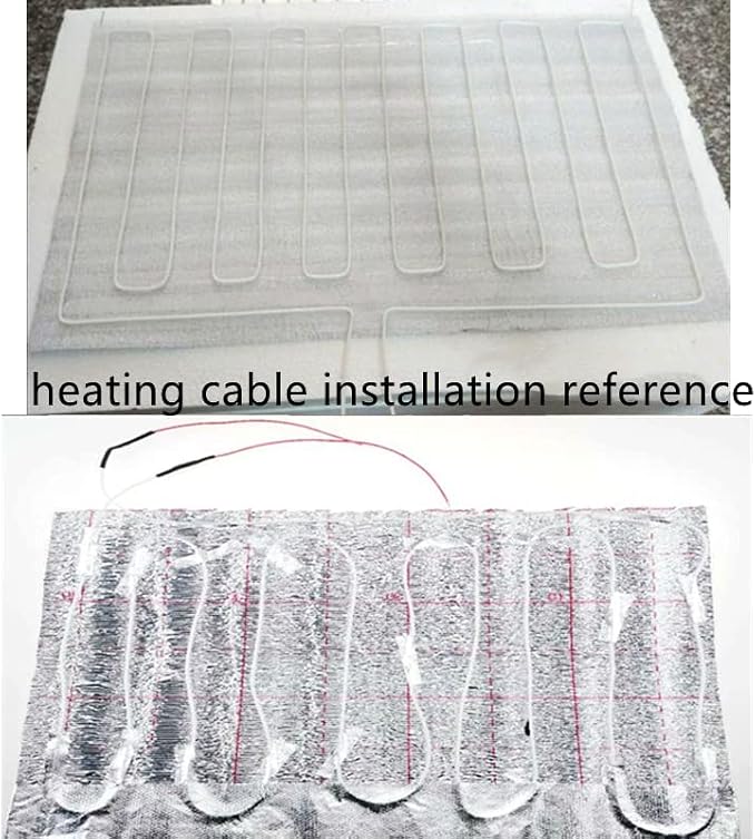 12V Pre-Assembled Heating Cable Low Voltage Silicon Rubber Heating Wire for DIY Steering Wheel Heating,Self Made Warmer Incubator,Seat Heater (8ft)