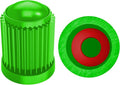 (30 Pack) Tire Stem Valve Caps, with O Rubber Ring, Universal Stem Covers for Cars, SUVs, Bike and Bicycle, Trucks, Motorcycles, Airtight Seal Heavy Duty (Green (30 Pack))