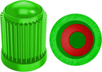 (30 Pack) Tire Stem Valve Caps, with O Rubber Ring, Universal Stem Covers for Cars, SUVs, Bike and Bicycle, Trucks, Motorcycles, Airtight Seal Heavy Duty (Green (30 Pack))