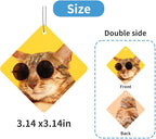 Personalized Photo Car Air Freshener – Custom Double-Sided Print – Fresh Linen Scent – Eco-Friendly, Long-Lasting Fragrance – For Family, Friends, Lovers (Rhombus)