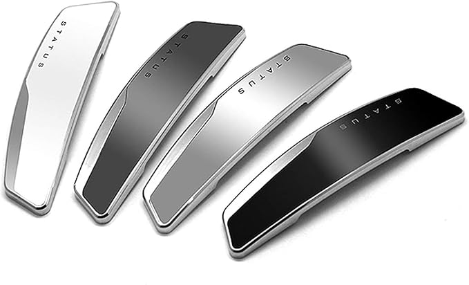 4Pcs High Glossy Slim Door Edge Guards Bumper Protector Trim Guard Sticker Molding for Motors Auto Vehicle (White)